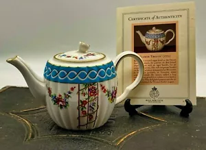 Vintage Flower Trellis (1775) Royal Worcester Limited Edition Certificate Teapot - Picture 1 of 12