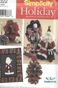 Simplicity Holiday VIP Leslie Back Pattern #7322-Christmas Decorating - Picture 1 of 1