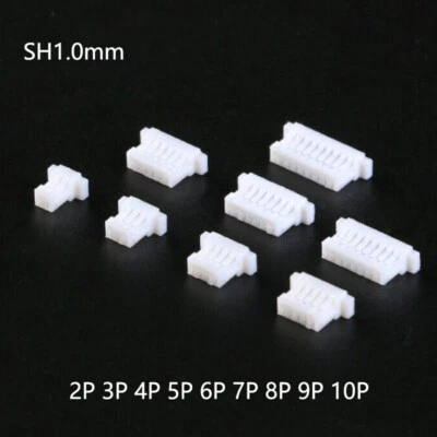 SH1.0mm PCB Crimp Connector Plug Housing Socket 2P 3P 4P 5P 6P 7P 8P 9P 10P Way - Image 1 of 4