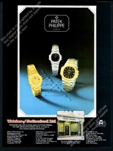 Reloj Patek Philippe Nautilus 1984 3 estilos foto a color anuncio impreso vintage - Imagen 1 de 7