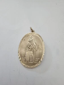 Vintage Hallmarked Silver St Christopher Medal Pendant Marked H.G & S - Picture 1 of 2