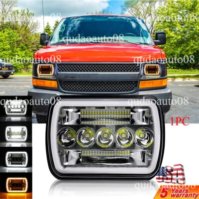 Faro LED halo Fit Chevrolet Express 1500 2500 3500 Astro Cargo Van G10 7x6" Foto 1 de 4