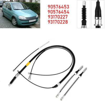 5x Car Handbrake Hand Brake Cables Kit For OPEL CORSA C TIGRA B TWINTOP 90576453 - Image 1 of 4