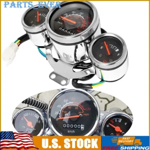 Motorcycle Speedometer Instrument Odometer Tachometer Gauge Universal - Picture 1 of 6