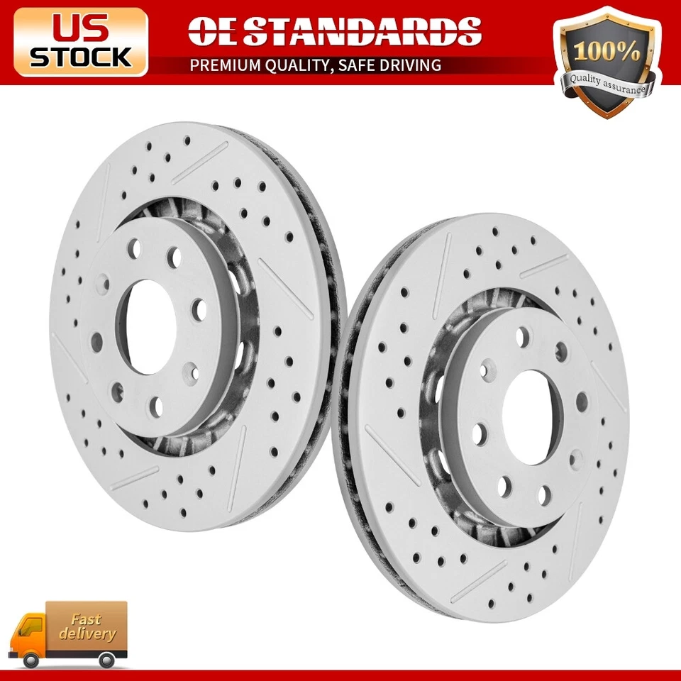 Rotores perforados de disco delantero para Chevrolet Aveo Spark Pontiac Wave Suzuki Swift+ Foto 1 de 4