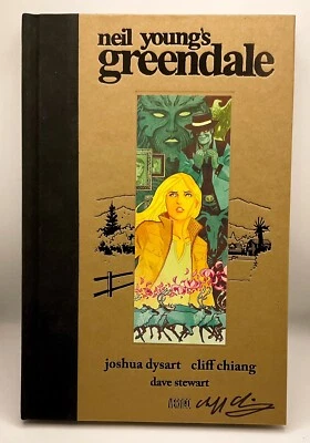 Neil Young's Greendale眩晕漫画HC首次印刷-Cliff Chiang签名 — 第 1/4 张图片