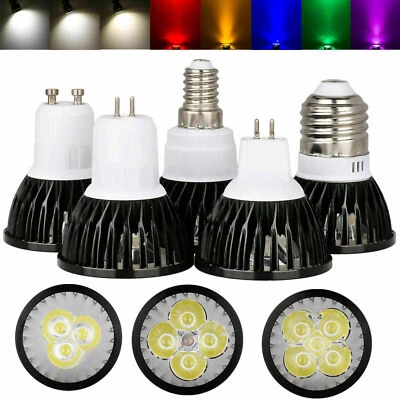 Dimmable LED Spotlight Bulbs GU10 MR16 E27 E14 GU5.3 9W 12W 15W Lamp 220V 12V - Image 1 of 4
