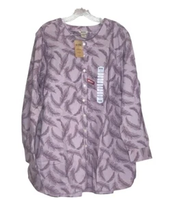 Nuevo con etiquetas Duluth Trading Mujer Camisa con Botones Luchador contra Arrugas Pluma Púrpura Plus 2X - Imagen 1 de 3