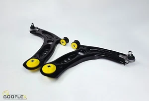 For VW Caddy MK3.5 Front Lower Wishbones Suspension Control Arms Pair 10-20 Poly - Picture 1 of 7