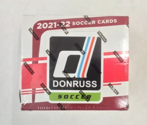 2021-22 DONRUSS SOCCER HOBBY BOX - DIESES PRODUKT KANN EINEN "KABOOM INSERT" ENTHALTEN. - Bild 1 von 4