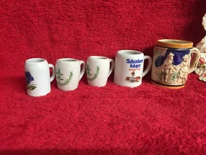 Vintage Collection of Mini German Steins Schirlun Hager, Ensian Riemer and more - Picture 1 of 7