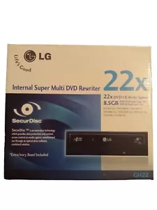 LG GH22NP20 Internal 22X Super-Multi DVD PATA Rewriter, New (Open Box) - Picture 1 of 4
