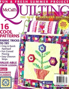 McCalls Quilting Magazine 16 Patterns Patriotic Banner Fabric Tricks Summer Star - Picture 1 of 6