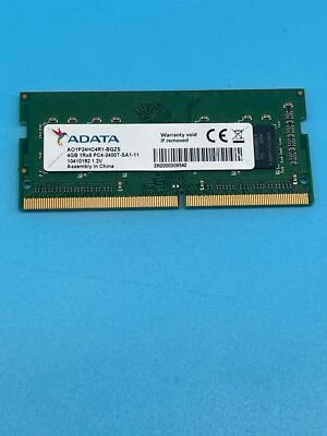 ADATA 4GB 1Rx8 Laptop Memory RAM PC4-2400T DDR4 SODIMM AO1P24HC4R1-BQZS NT* - Image 1 of 2