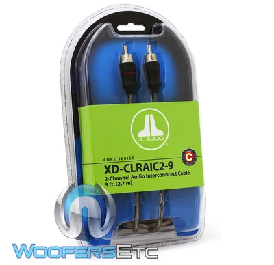 JL AUDIO XD-CLRAIC2-9 9 FOOT 2-CHANNEL TWISTED RCA CABLE WIRE FOR AMPLIFIER NEW - Image 1 of 2