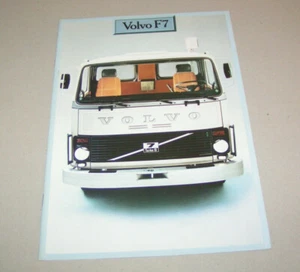 Prospecto / Folleto Volvo F7 CAMIÓN - Edición 1979 - Imagen 1 de 2