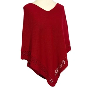 United States Sweaters Knit Poncho Shaw One Size - Picture 1 of 6