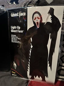 Light Up Ghost Face Costume Size Adult - Picture 1 of 3