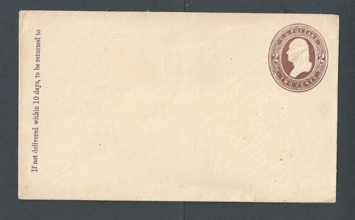 U260 2c Brown On White Mint Entire Size 7 Die 74 Wmk 6 - Image 1 of 1