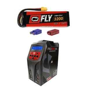 Venom Fly 30C 3S 3200mAh 11.1V LiPo Battery and Pro Duo Charger Combo - Picture 1 of 5