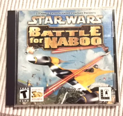 Star Wars: Battle for Naboo (2001, Windows PC) disc NM Episode 1 Phantom Menace - Image 1 of 4