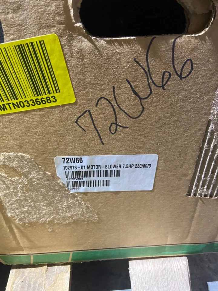 NUEVO LENNOX 72W66 / 72W66 (TOTALMENTE NUEVO) 7.5HP 200-230 V, 3 PH, MOTOR SOPLADOR Foto 1 de 4
