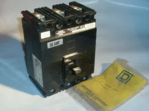 INTERRUPTOR SQUARE D FAL32050 50 AMP 3 POLOS 240AC 250DC - 3 PIEZAS. DISPONIBLE - Imagen 1 de 2
