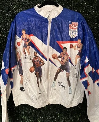 Chaqueta de baloncesto Tyvek Kelloggs 1992 Estados Unidos Olympic NBA Dream Team adulto L 42-44 Foto 1 de 4