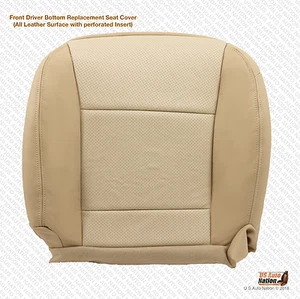 Ford Explorer Eddie Bauer 2009 2010 parte inferior del lado del conductor cuero cubierta de asiento tostado - Imagen 1 de 6