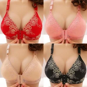 Bras for Senior Women Charm Bra Front Snaps Comfortable Full Coverage Bra - Picture 1 of 26