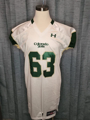 2015 Colorado State Football Practice #63 Corey Reynolds White Size 2XL Cover