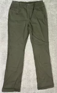 Chadwicks Pants Womens Green Trousers Stretch Elastic Waist Tall Size 12T - Picture 1 of 14