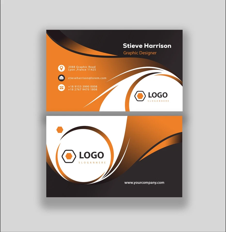 Modern Ready-Made Business Card Template for Corporate & Business Use - Image 1 of 1