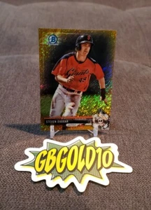 2017 Bowman Chrome BCP220 STEVEN DUGGAR Gold Shimmer Refractor /50 SF Giants  - Picture 1 of 3