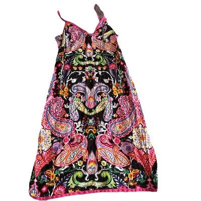 Платье Twenty Six Red Sugar с ремешками пейсли размер средний сделано в США - Изображение 1 из 4