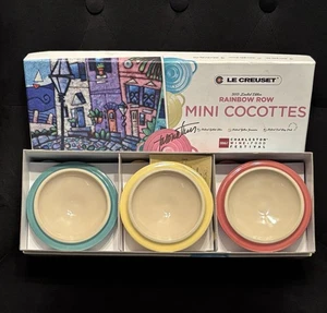 Le Creuset Mini Cocottes Charleston SC Wine Food Festival Rainbow Row Round 3 - Picture 1 of 6