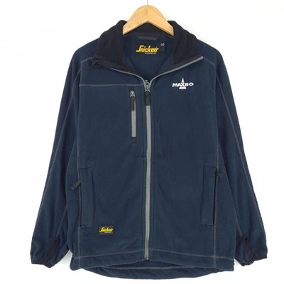 Snickers Fleece Jacket Men Workwear Blue Xn3 Size S - Image 1 of 4