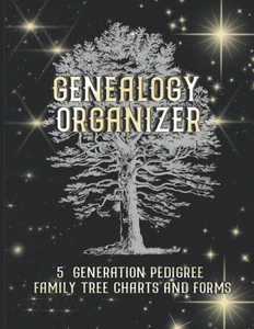 Genealogy Organizer: A 5 Generation Pedigree Family Tree Noteboo - Bild 1 von 1