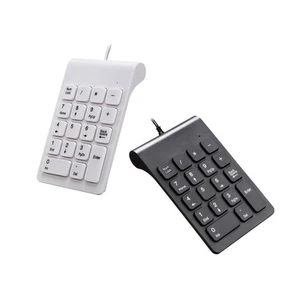 Wired USB Numeric Keypad 18 Keys Numpad Keyboard Compact for Laptop Notebook - Picture 1 of 15