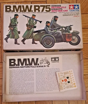 BMW R75 with Sidecar - Tamiya military minuatura - Kit 3516 scala 1:35 - Immagine 1 di 4