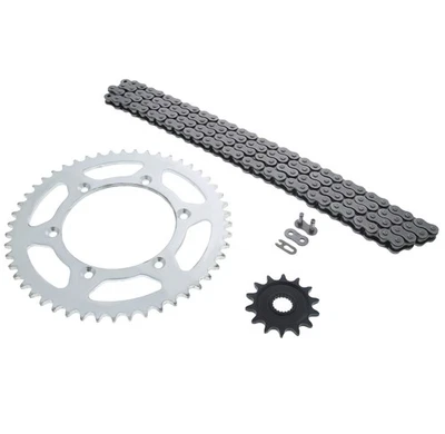 Cadena y piñón Yamaha WR250F 2001-2013 sin junta tórica plateados 14/50 114L Foto 1 de 4