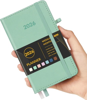 Pocket Planner 2026, Weekly Monthly Planners with Month Tabs for Purse, 3.5" x 6 - Image 1 of 4