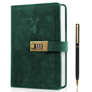 Journal With Lock A5 PU Leather Diary With Lock 240 Pages, Journal With Lock ... - Picture 1 of 7