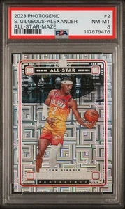 2023-24 Panini Photogenic - All-Star Shai Gilgeous-Alexander #2 Maze /25 POP 1 - Picture 1 of 5
