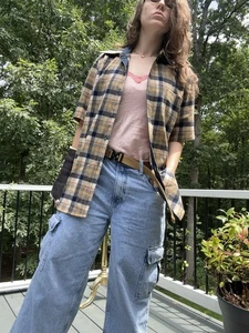 Vintage 1970’s Men’s Pendleton 100% Virgin Wool Medium Button Down Plaid - Picture 1 of 10