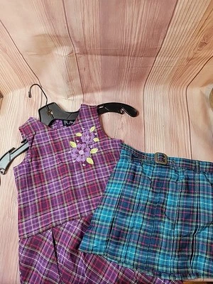 Vestido y falda vintage para niños 24m 2t Foto 1 de 4