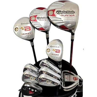 TaylorMade Burner Complete Golf Club Set 11pcs RH Driver Woods Irons No Bag - Image 1 of 4