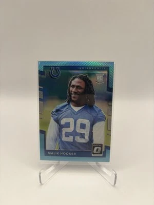 2017 Donruss Optic Malik Hooker Rookie Aqua Prizm /299 Indianapolis Colts #118 - Image 1 of 2