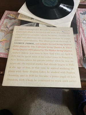 Imbrie: 2nd & 3rd String Quartets, Cal & Walden Quartets, Contemporary C6003 - Image 1 of 4