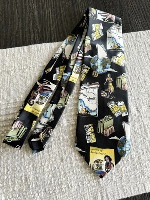 Corbata de poliéster vintage Romario Manzini Corea Foto 1 de 4